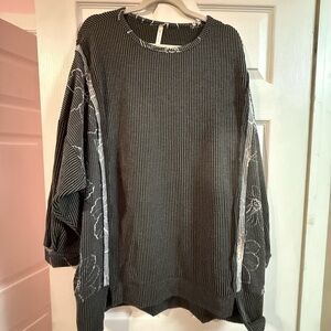 Chic Black and White Striped Women's Blouse